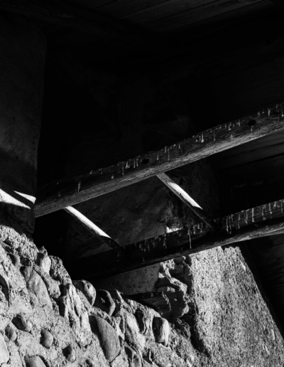 Photo d'une échelle dans le poulailler des Granges de la Haute