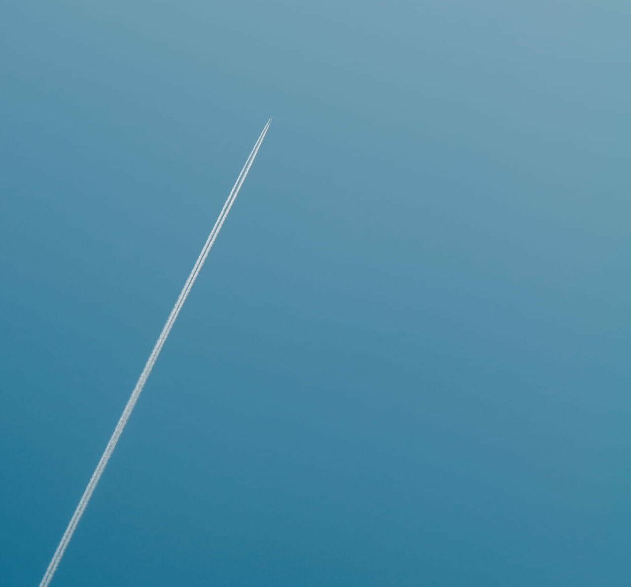 trajectoire d'une avion aux Granges de la Haute